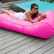 Inflatable Sun lounger WAVE  Fuchsia-Sunvibes